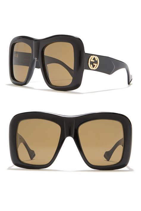 gucci eyewear oversized square frame sunglasses|Gucci square sunglasses unisex.